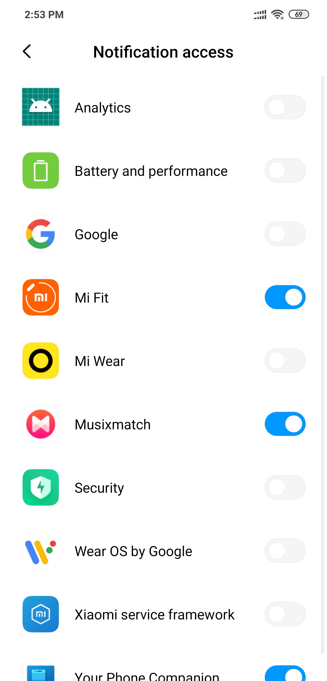 فعال‌کردن دسترسی اعلان‌ها برای Wear OS by Google