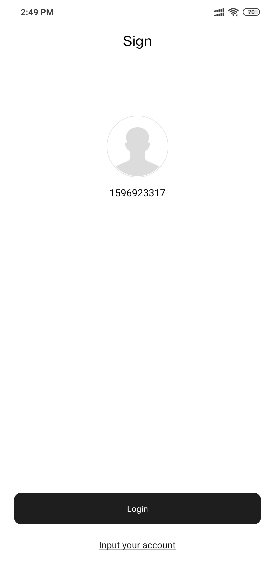 ورود به حساب Mi Account موجود